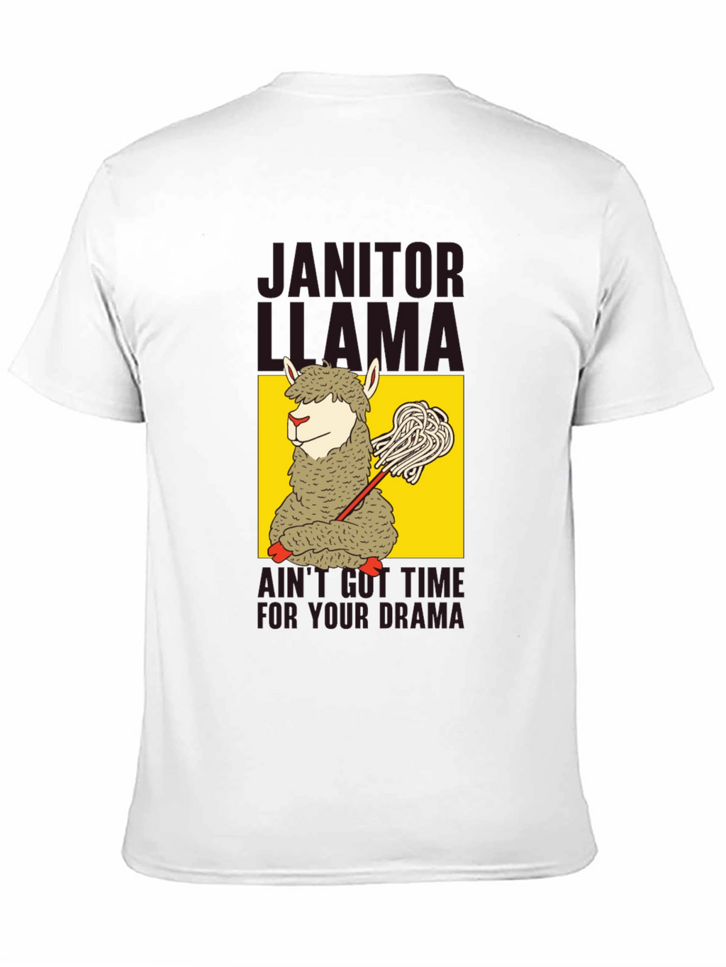 Janitor Llama Graphic T-Shirt