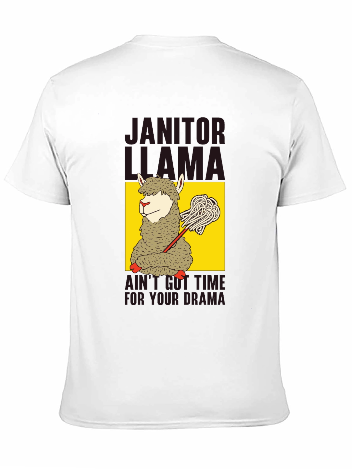 Janitor Llama Graphic T-Shirt