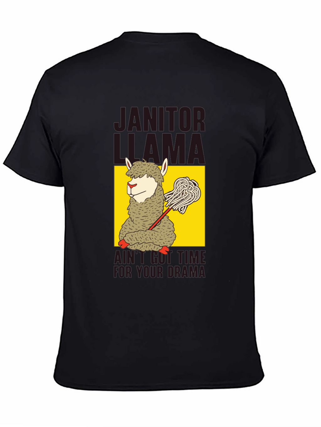 Janitor Llama Graphic T-Shirt