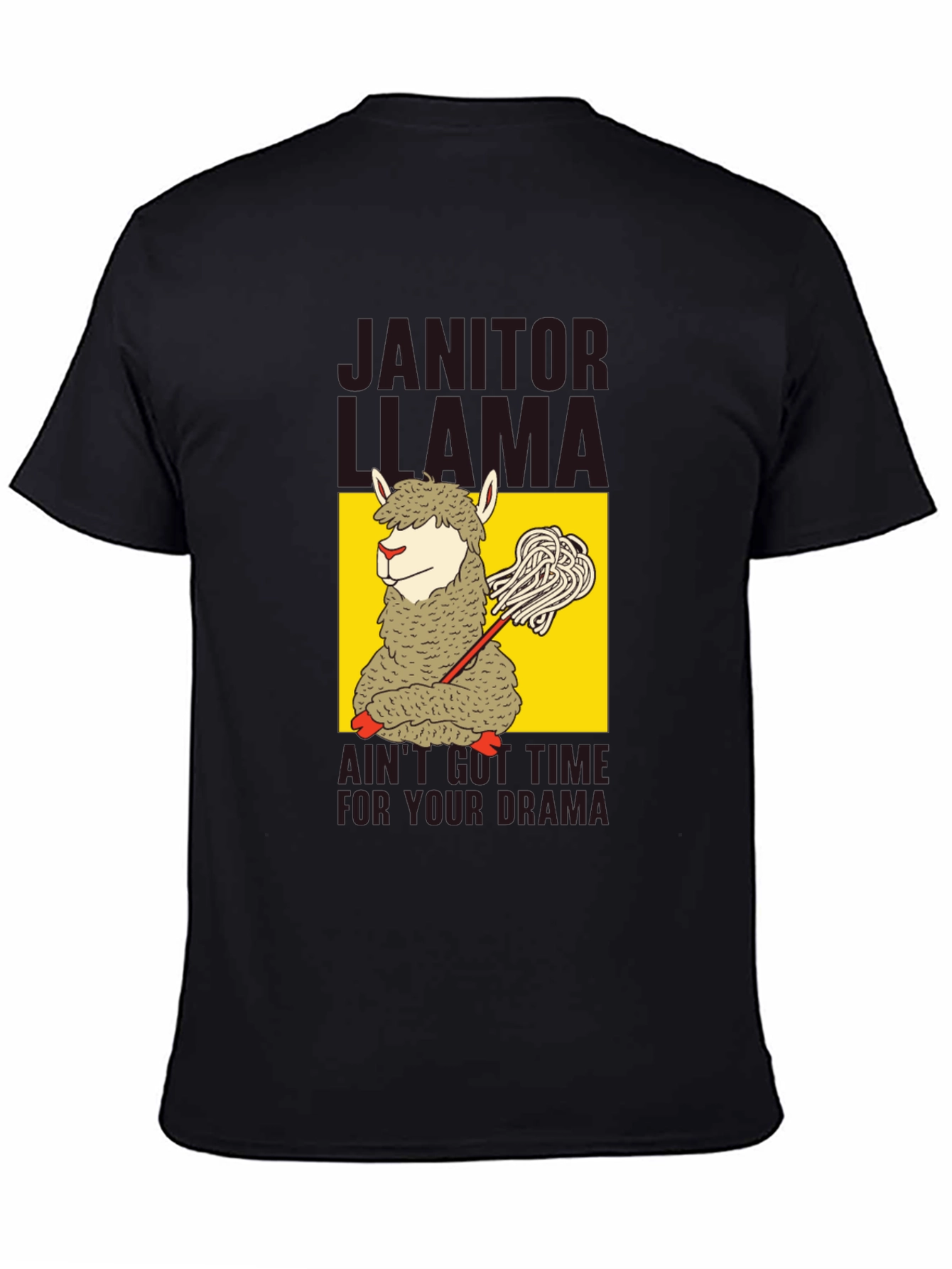 Janitor Llama Graphic T-Shirt