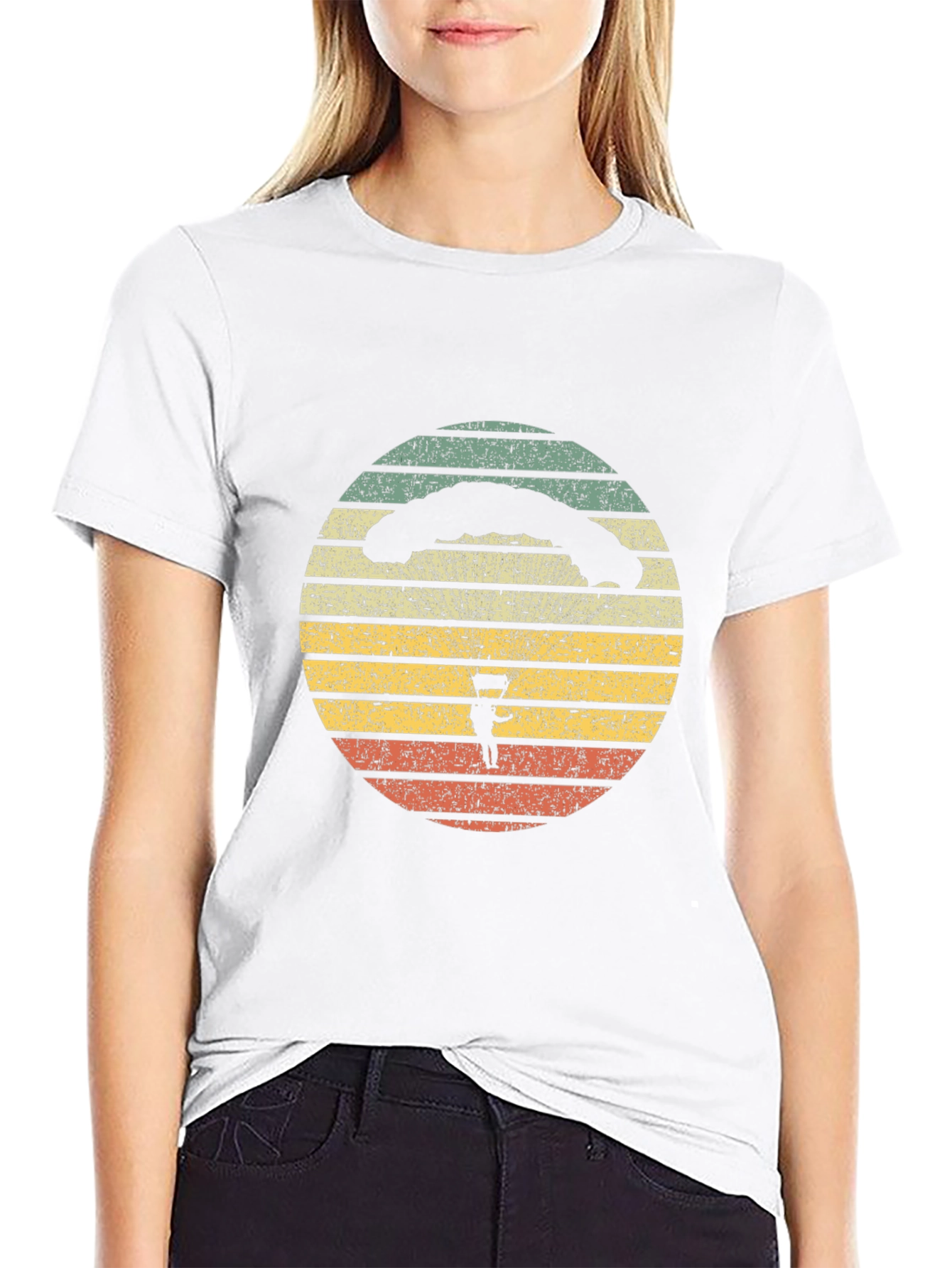 Retro Parachute Design T-Shirt