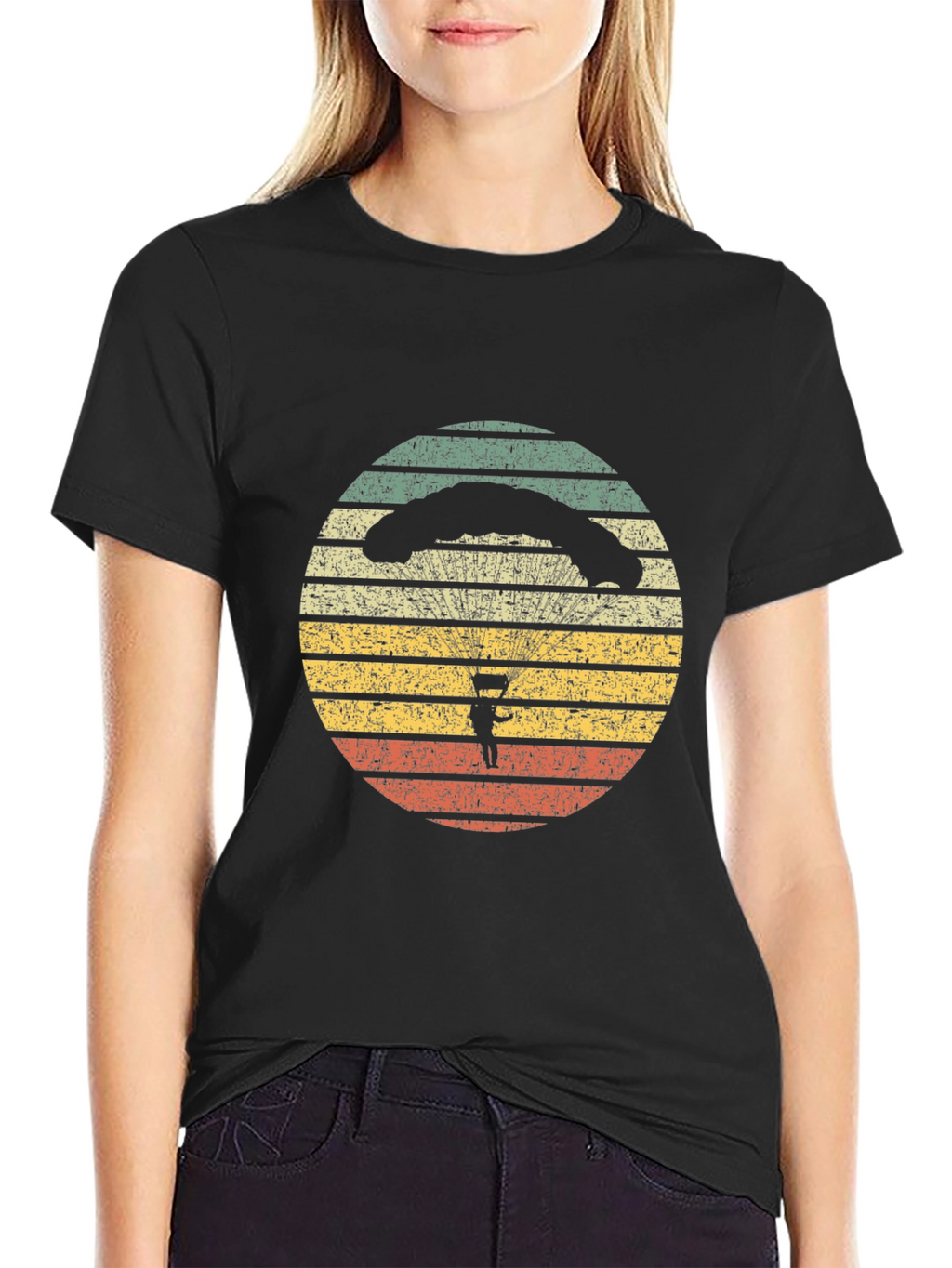 Retro Parachute Design T-Shirt