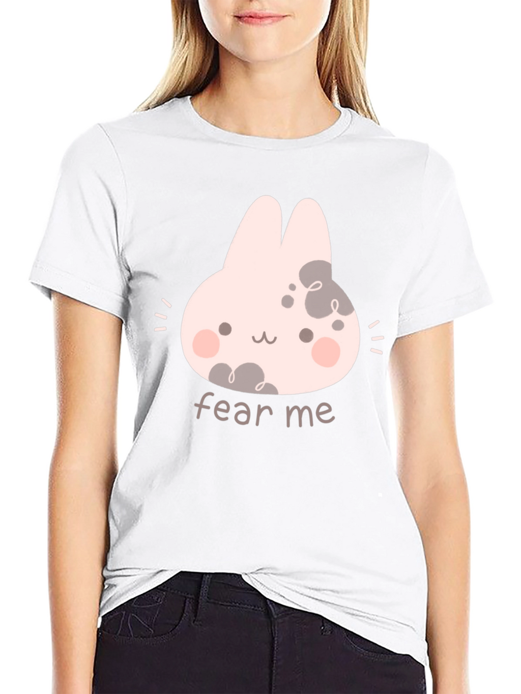 Fear Me Bunny Black T-Shirt
