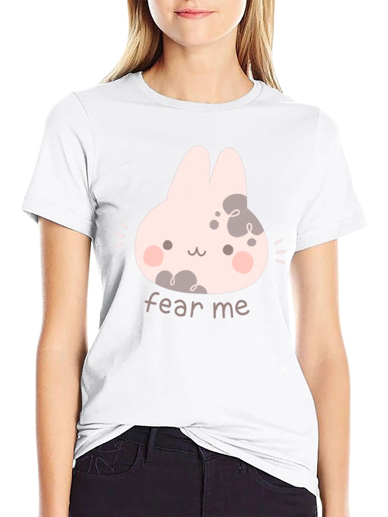 Fear Me Bunny Black T-Shirt