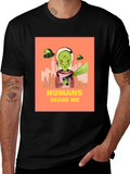 Humans Scare Me Alien T-Shirt