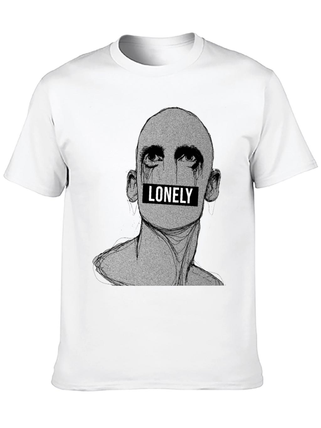 Lonely Graphic Tee - Black T-Shirt