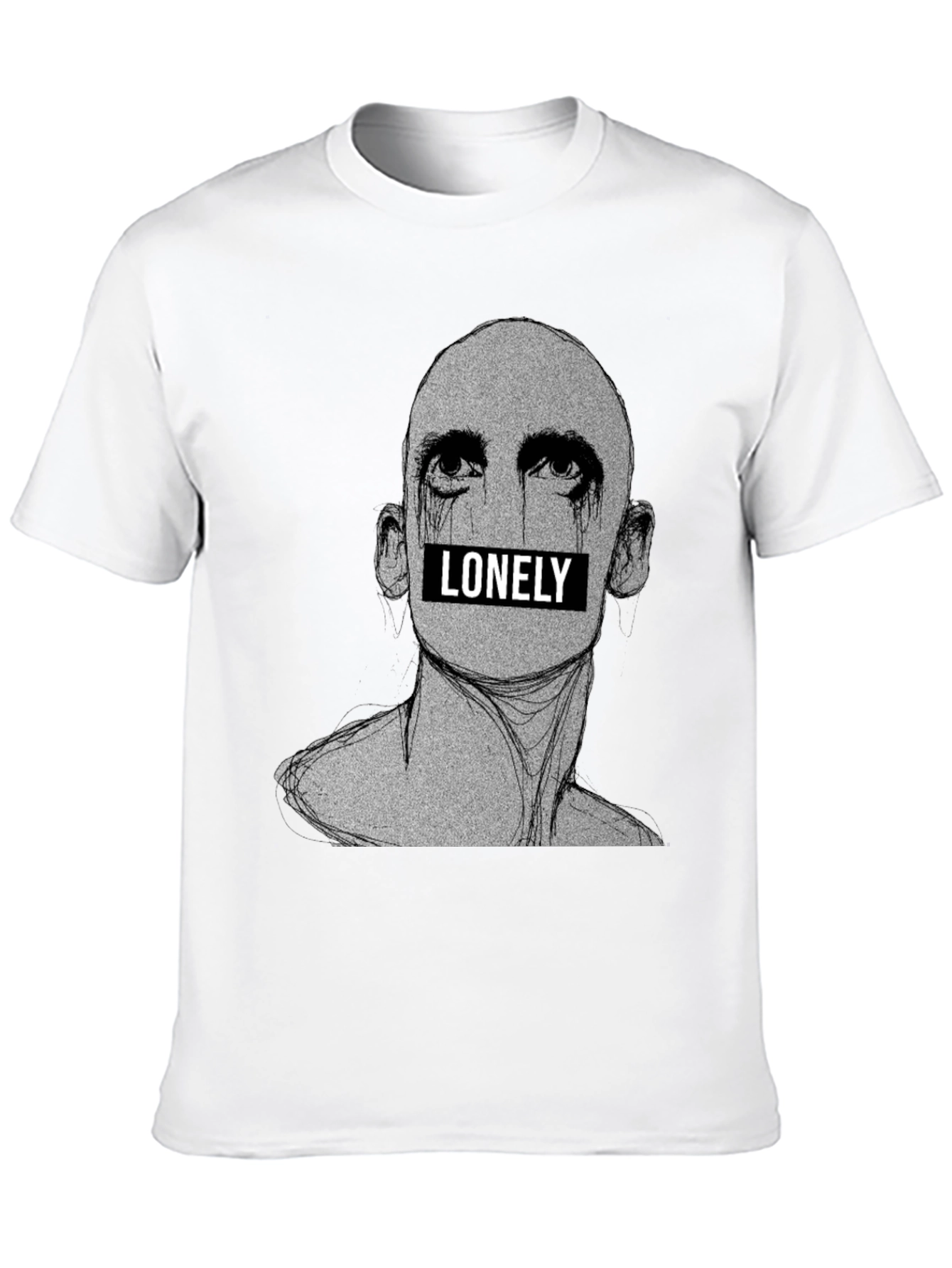 Lonely Graphic Tee - Black T-Shirt