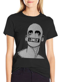 Lonely Graphic Tee - Black T-Shirt
