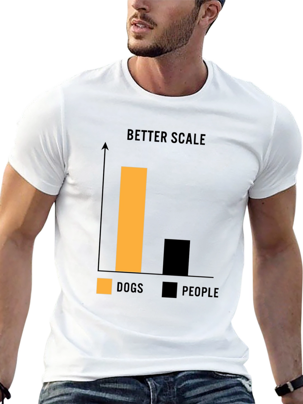 Dog Person T-Shirt - Better Scale Chart Graphic Tee
