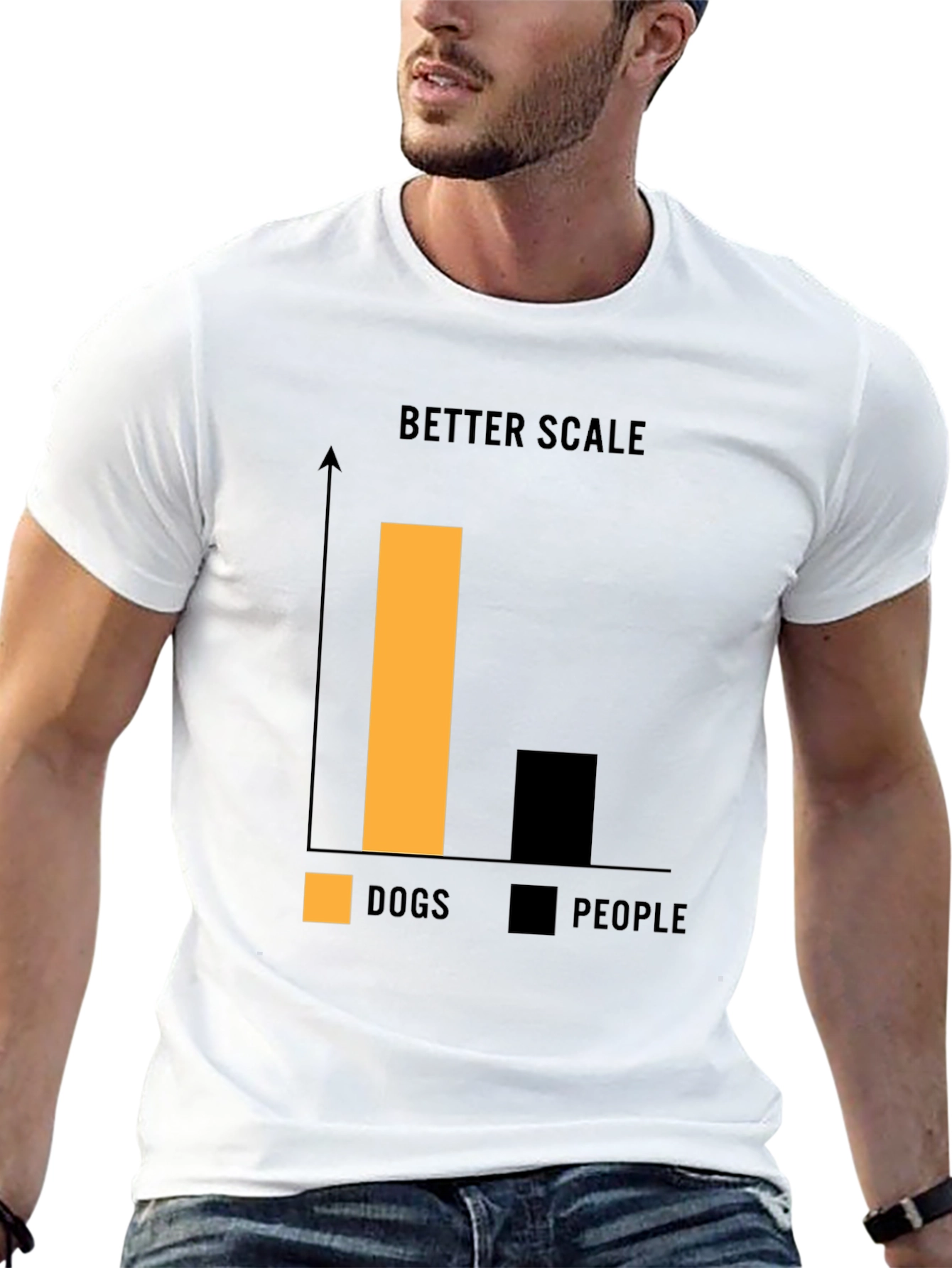 Dog Person T-Shirt - Better Scale Chart Graphic Tee