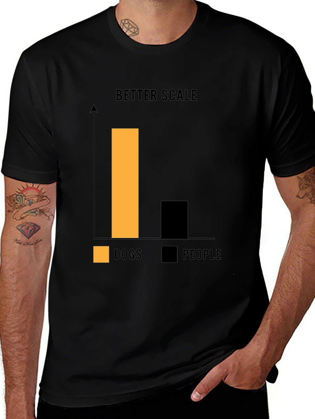 Dog Person T-Shirt - Better Scale Chart Graphic Tee