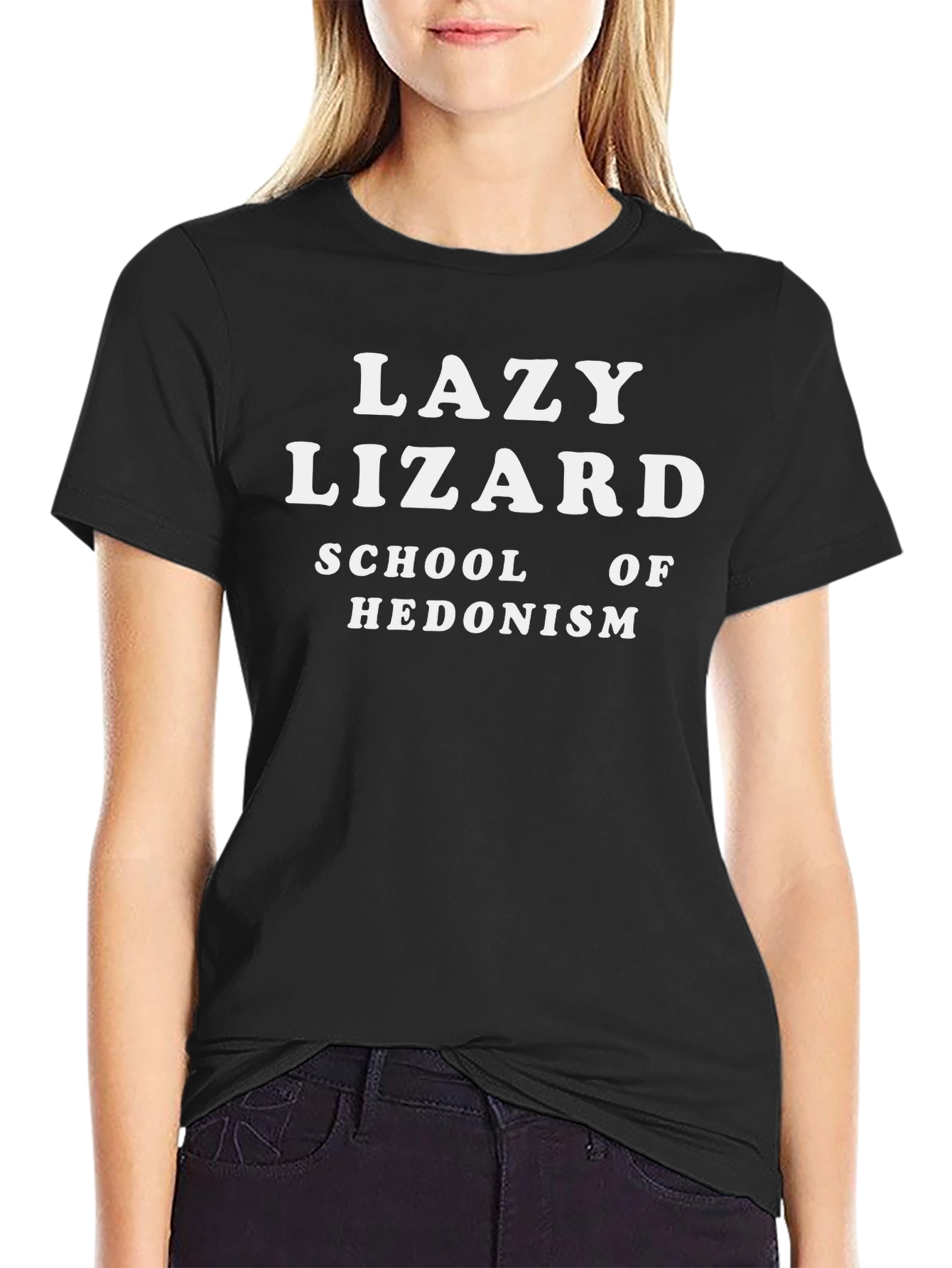 Lazy Lizard Hedonism Black T-Shirt