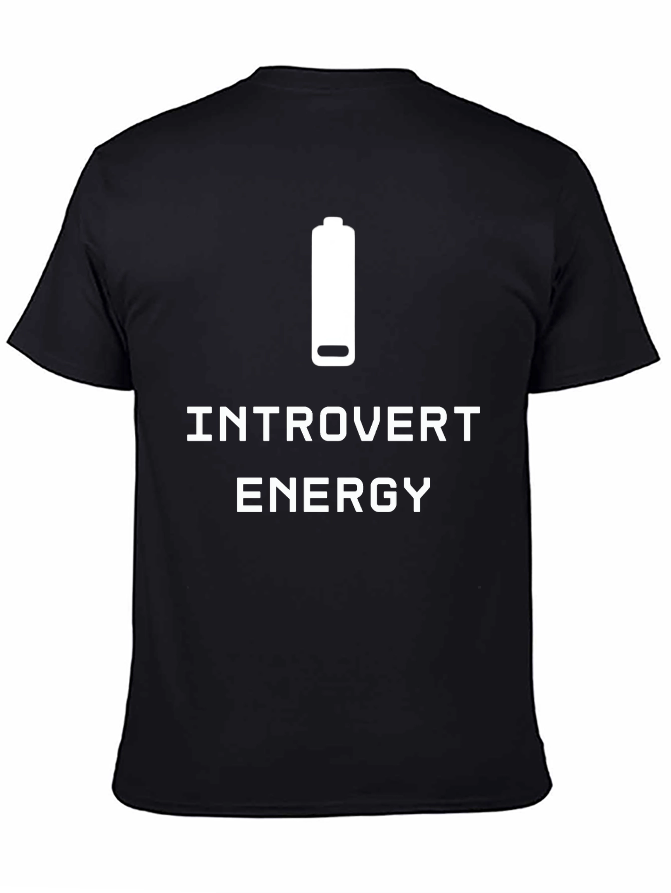 Introvert Energy T-Shirt -  Comfortable Black Tee