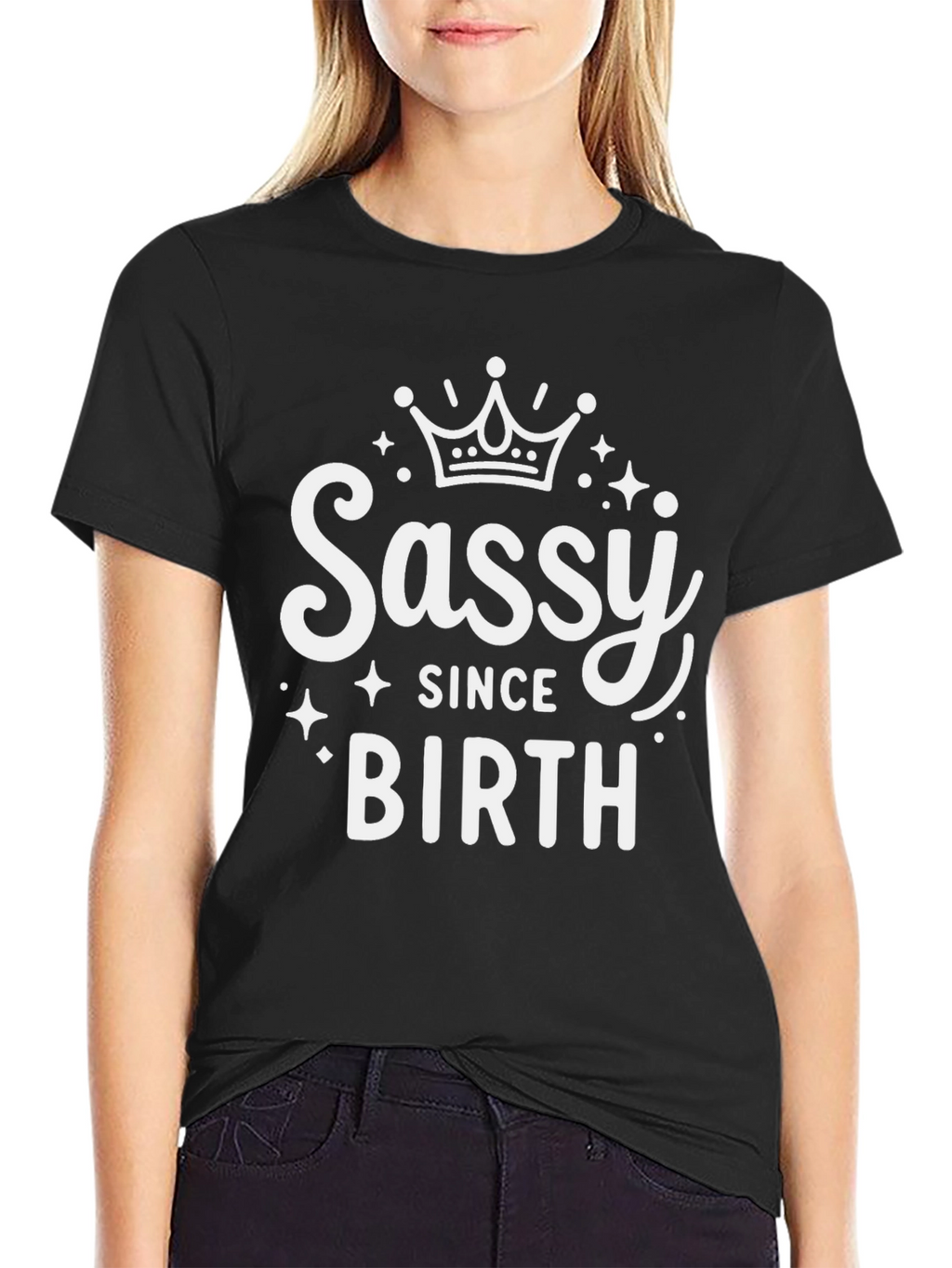 Sassy Since Birth Black T-Shirt