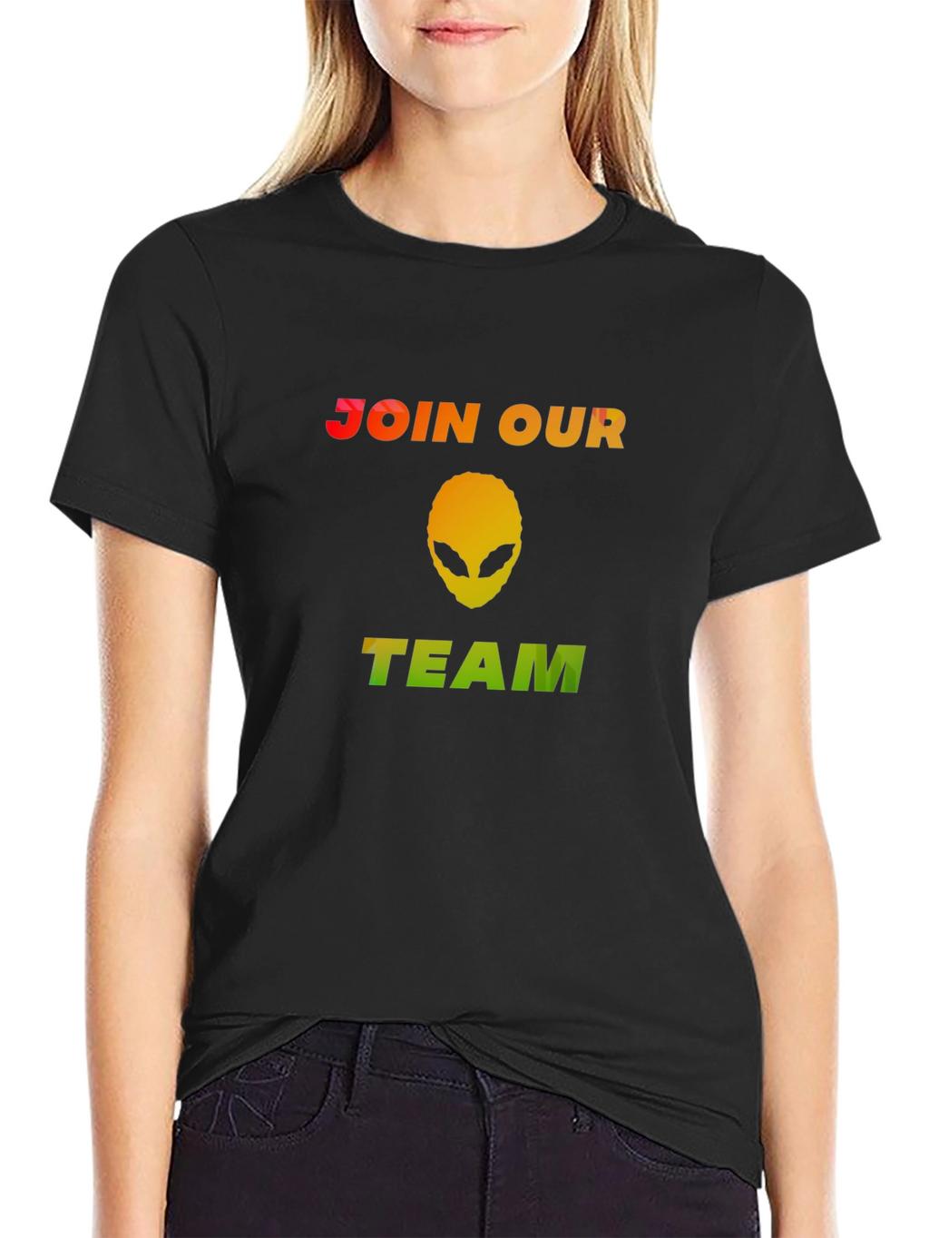 Join Our Team Alien T-Shirt - Black