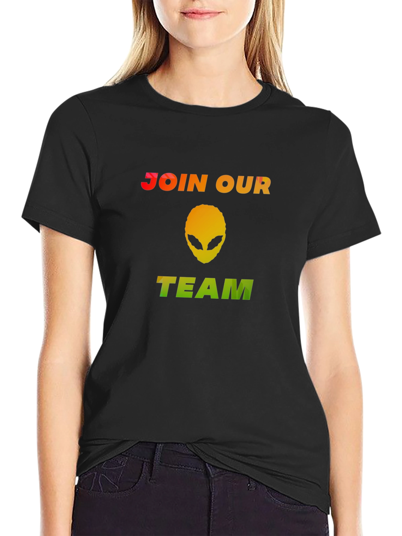 Join Our Team Alien T-Shirt - Black