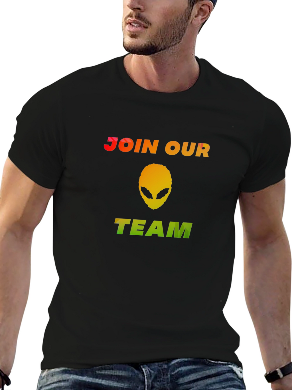 Join Our Team Alien T-Shirt - Black