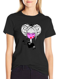Queen of Hearts Graphic Tee - Black