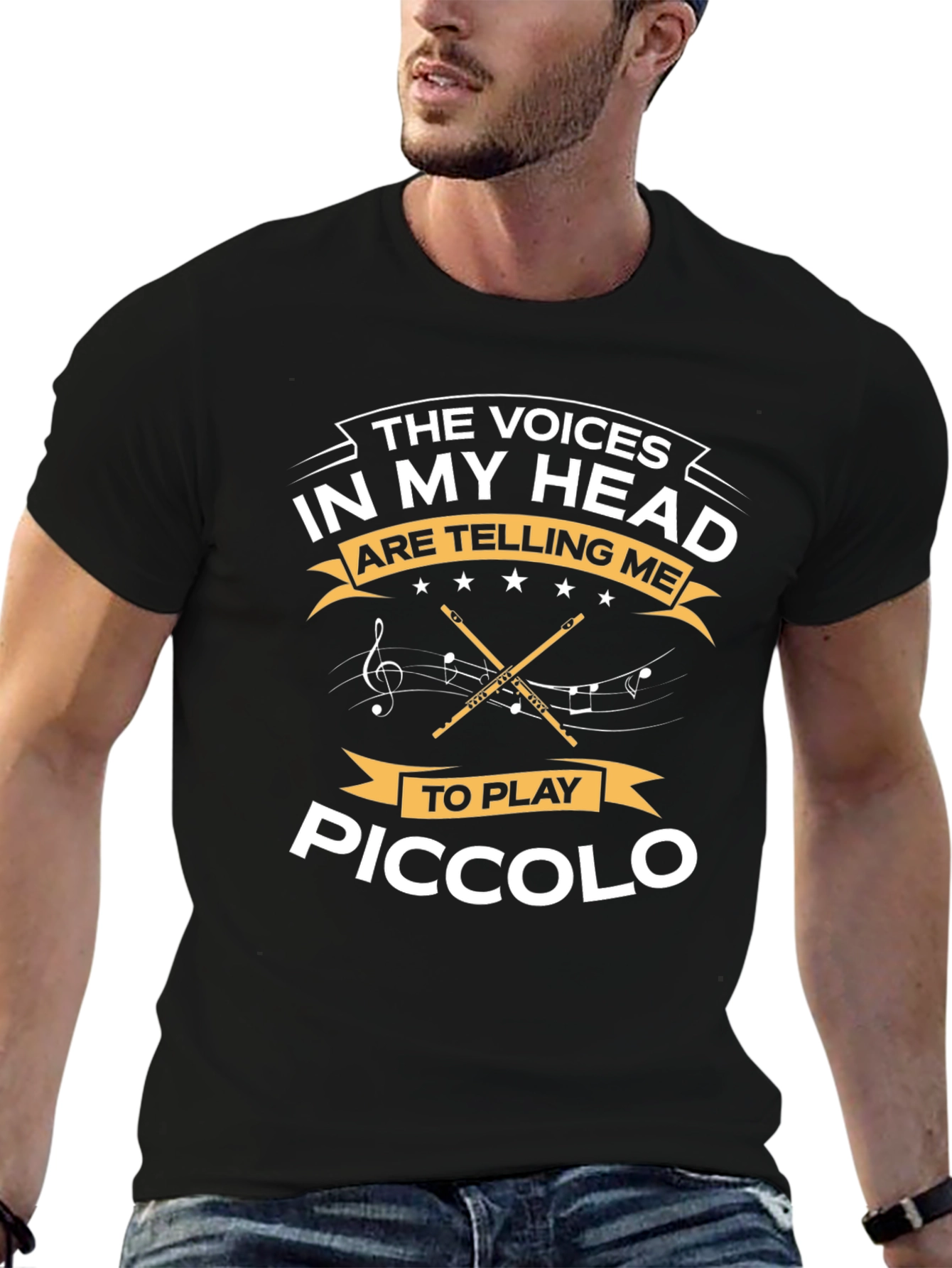 Voices in My Head Piccolo Player T-Shirt