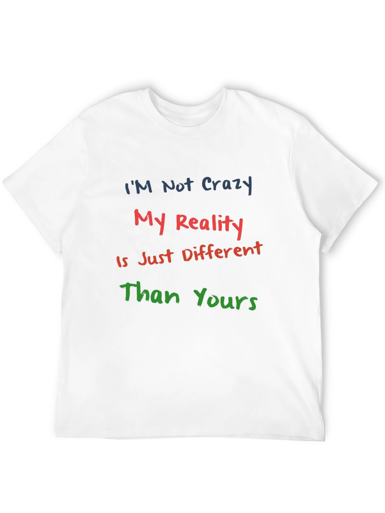 Crazy Reality Graphic Tee - Black