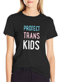 Protect Trans Kids Graphic Tee - Black