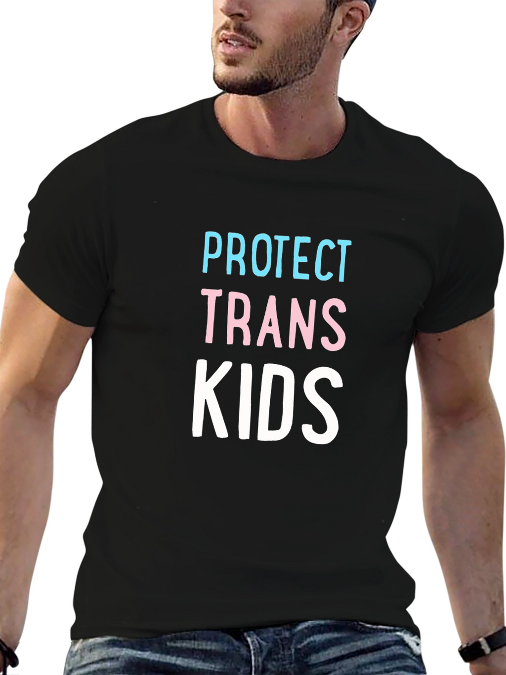 Protect Trans Kids Graphic Tee - Black