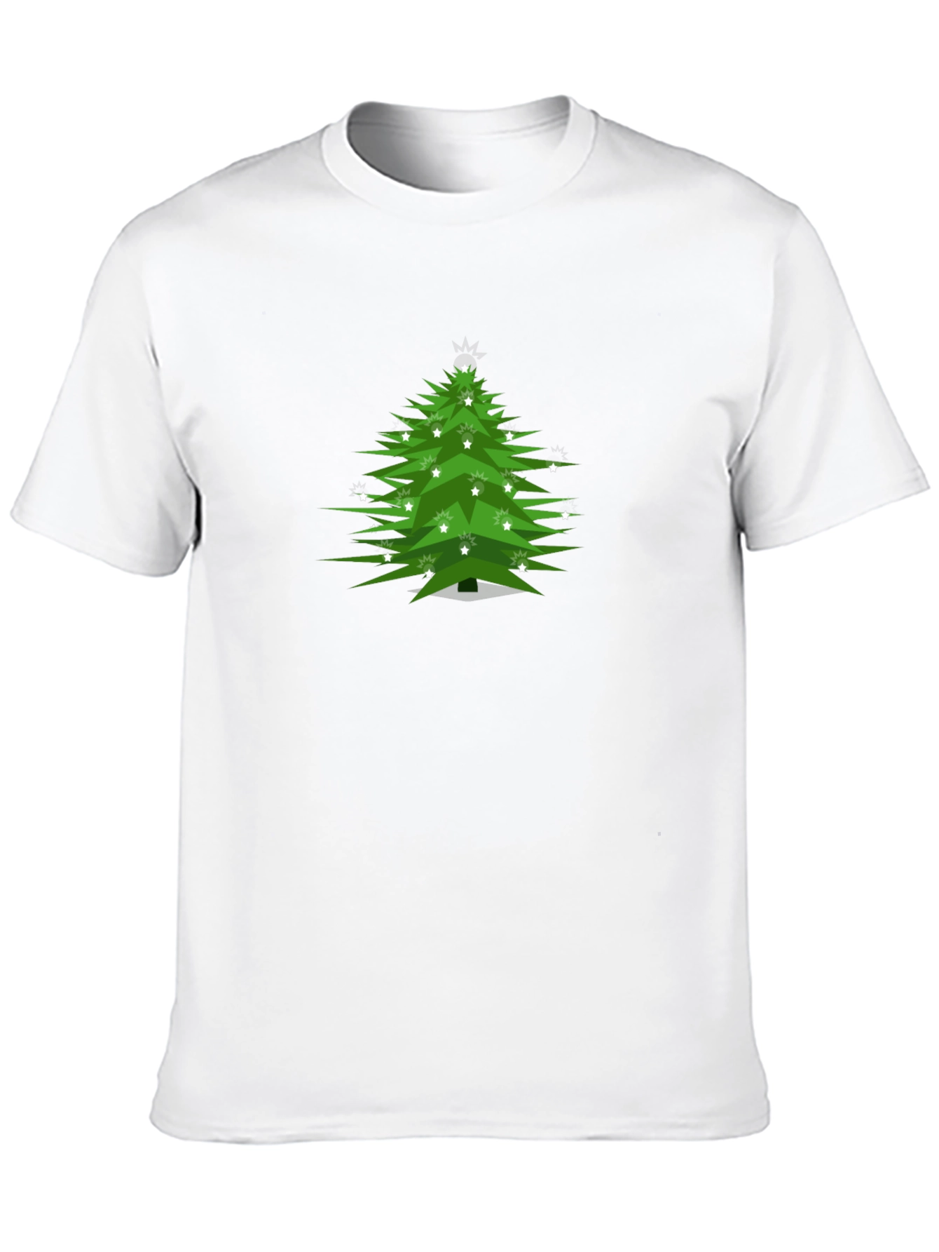Christmas Tree Graphic Tee - Festive Holiday Shirt
