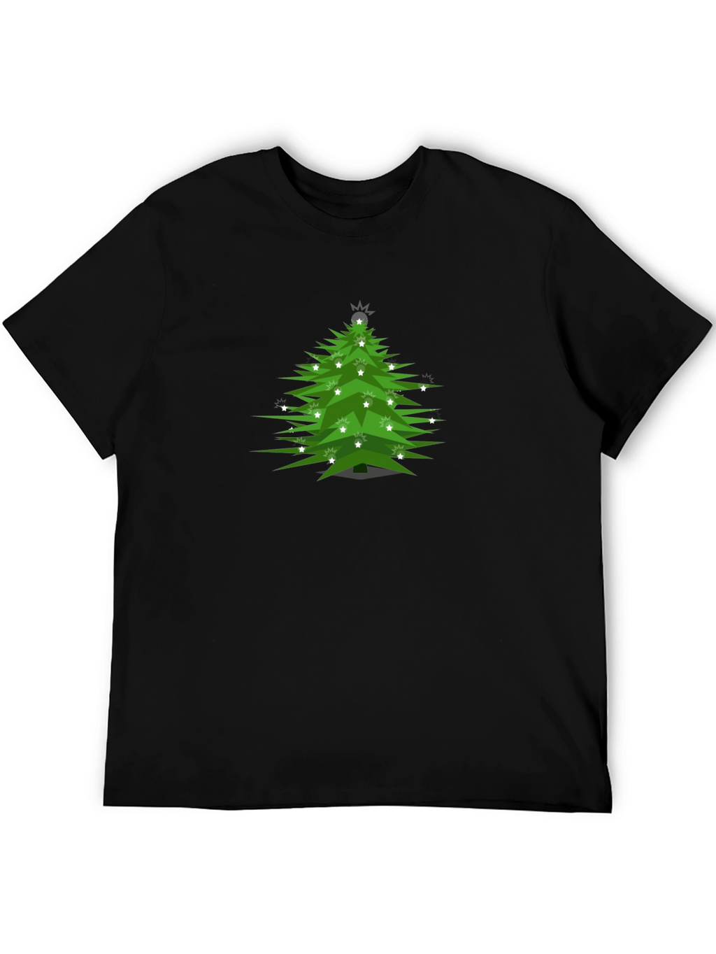 Christmas Tree Graphic Tee - Festive Holiday Shirt