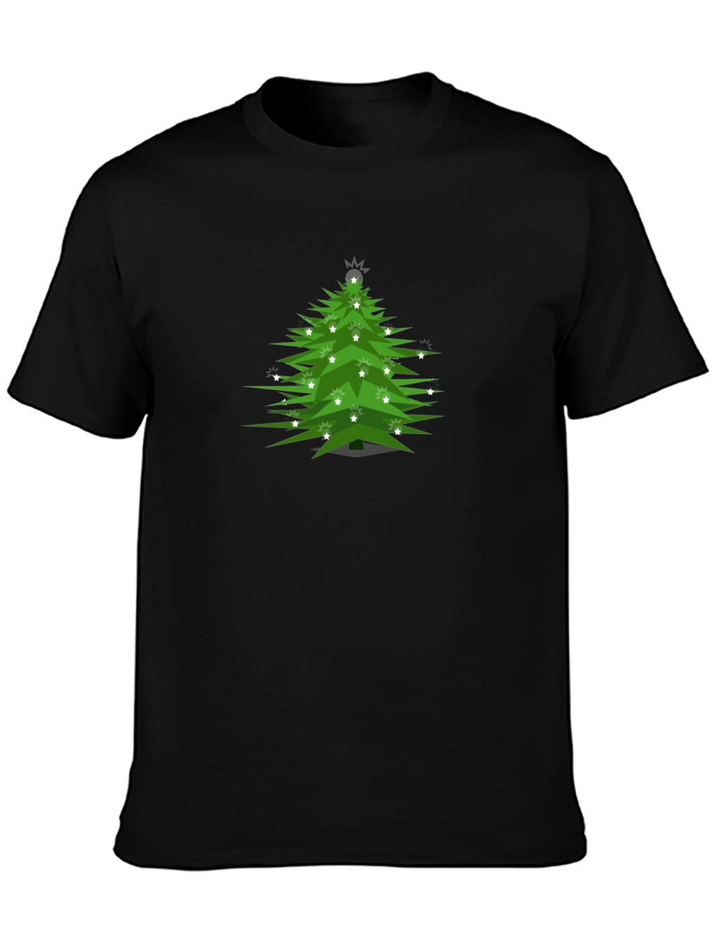 Christmas Tree Graphic Tee - Festive Holiday Shirt