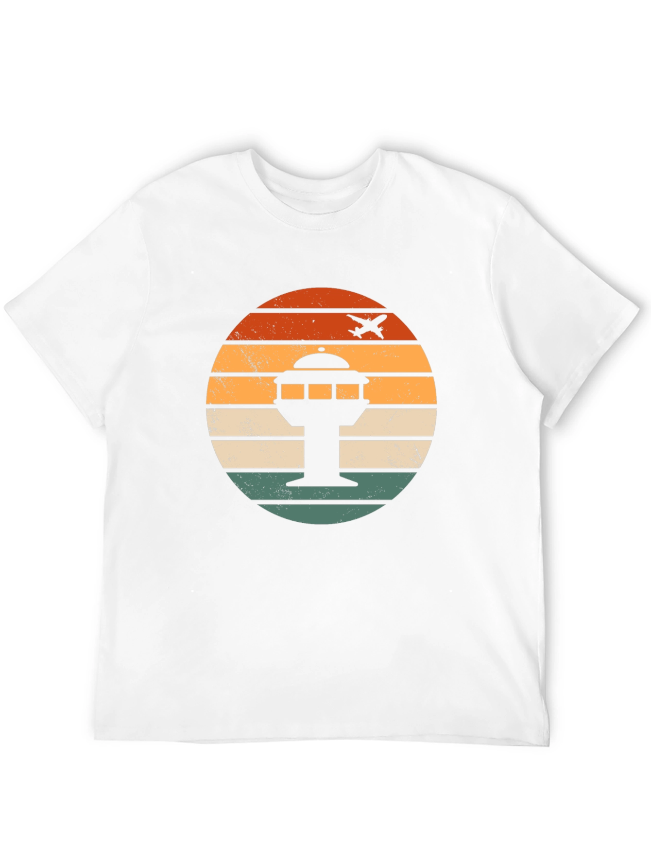 Airport Tower Retro Graphic T-Shirt