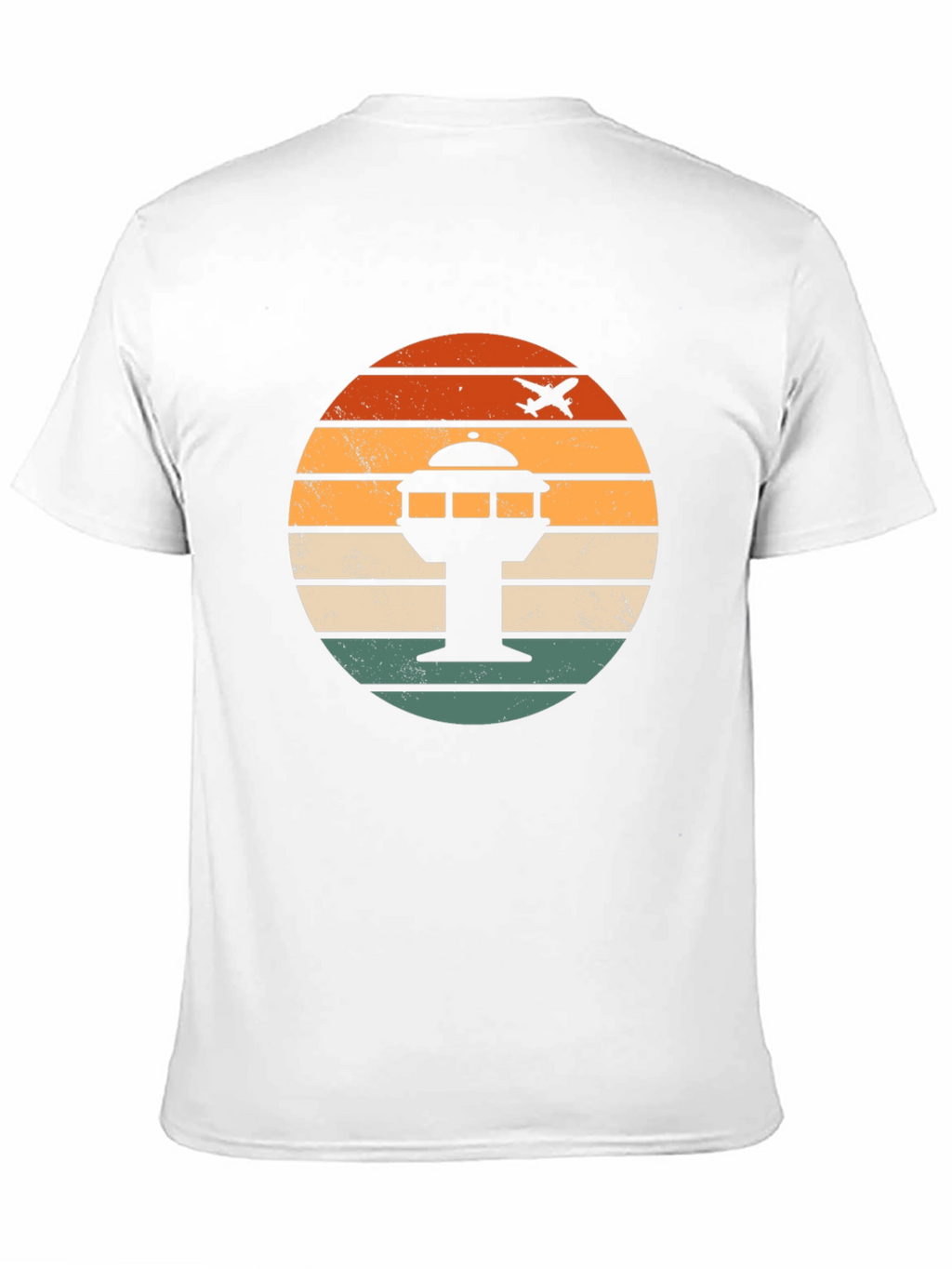 Airport Tower Retro Graphic T-Shirt