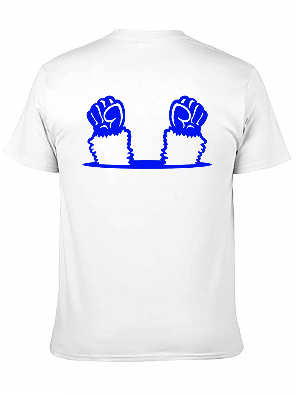 Blue Fist Graphic T-Shirt - Black Cotton Tee