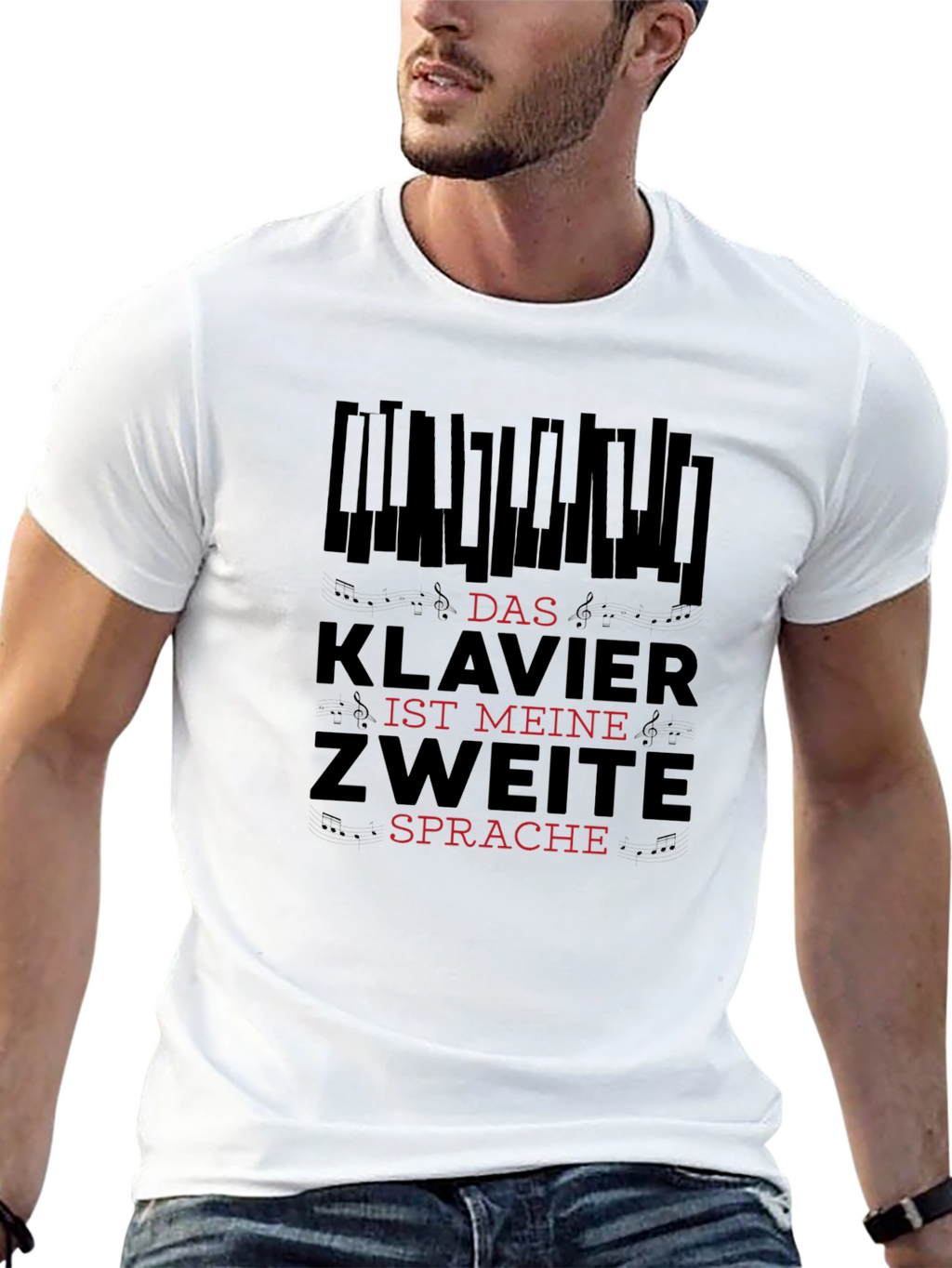 Klavier Zweite Sprache Graphic Tee
