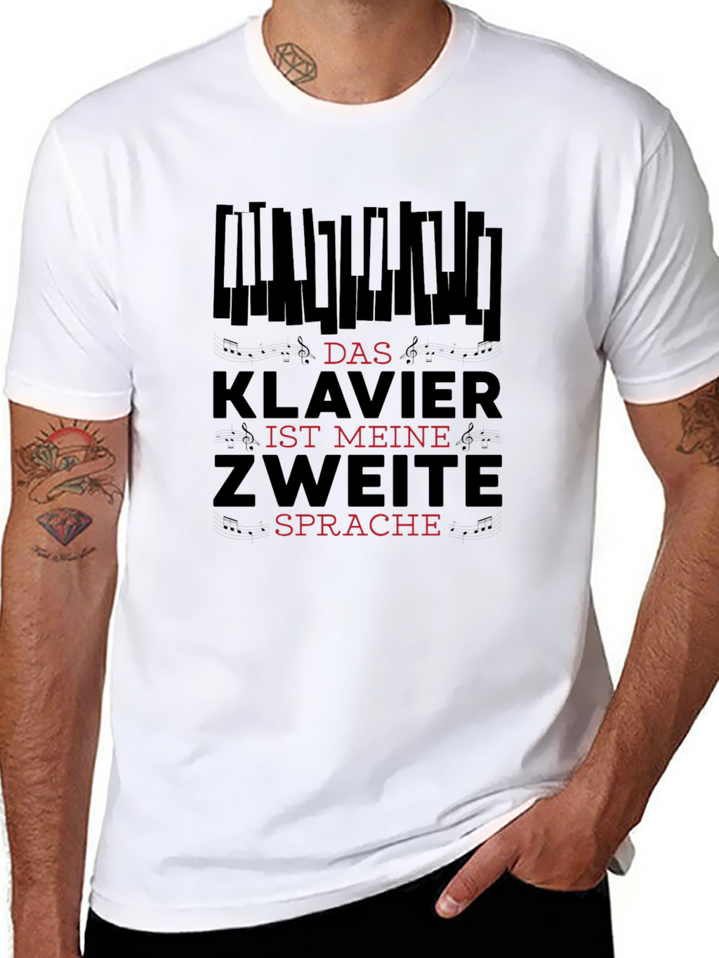 Klavier Zweite Sprache Graphic Tee