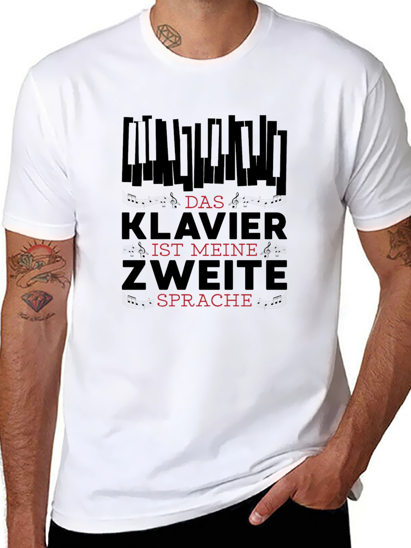 Klavier Zweite Sprache Graphic Tee
