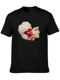 Surreal Art T-Shirt - Floral Statue Design