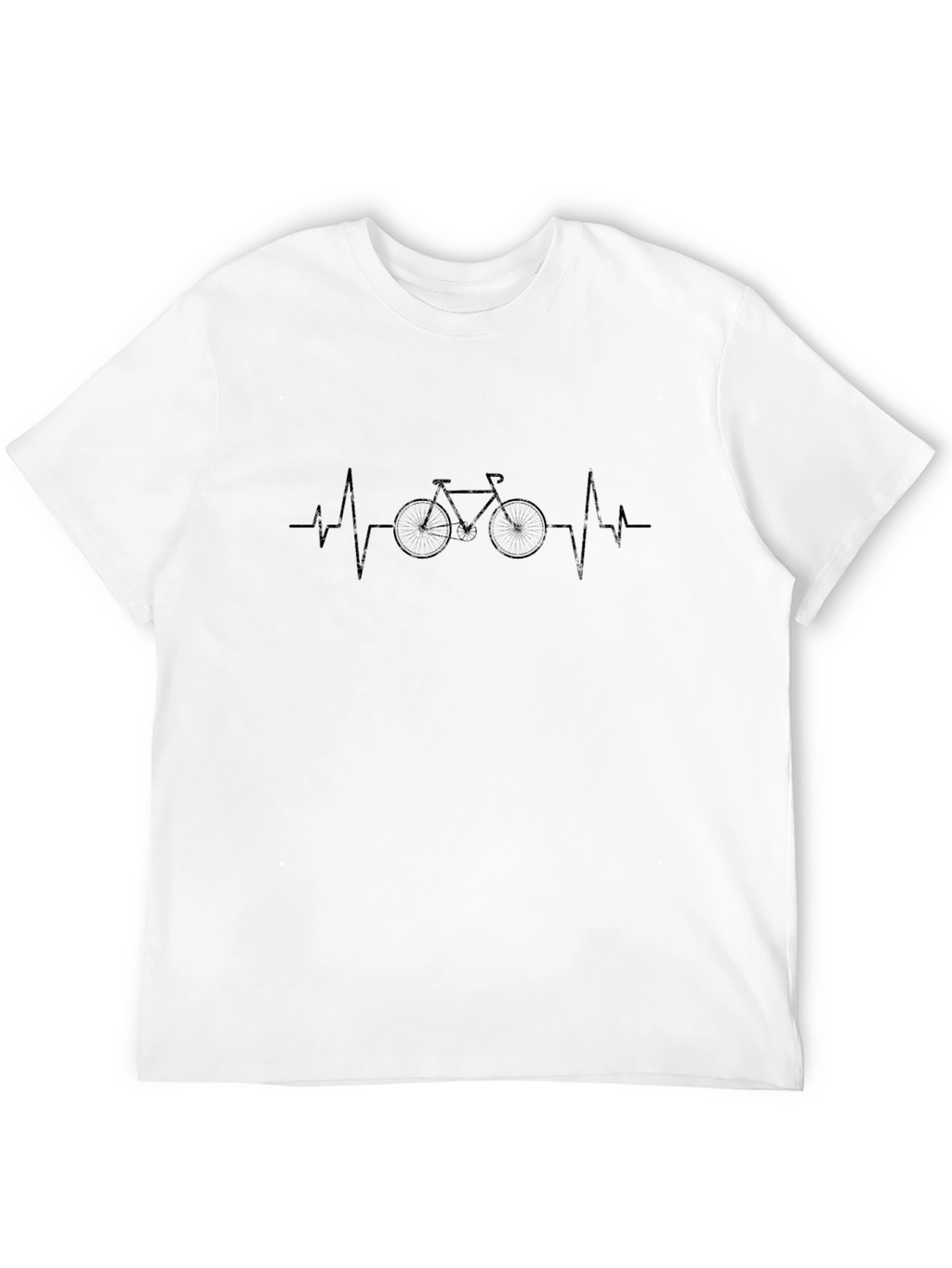Cycling Heartbeat T-Shirt - Black