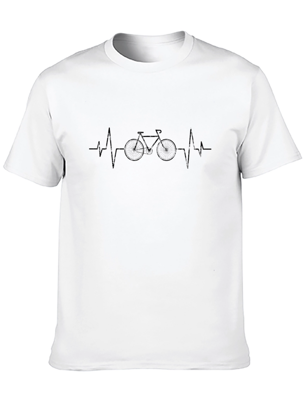 Cycling Heartbeat T-Shirt - Black