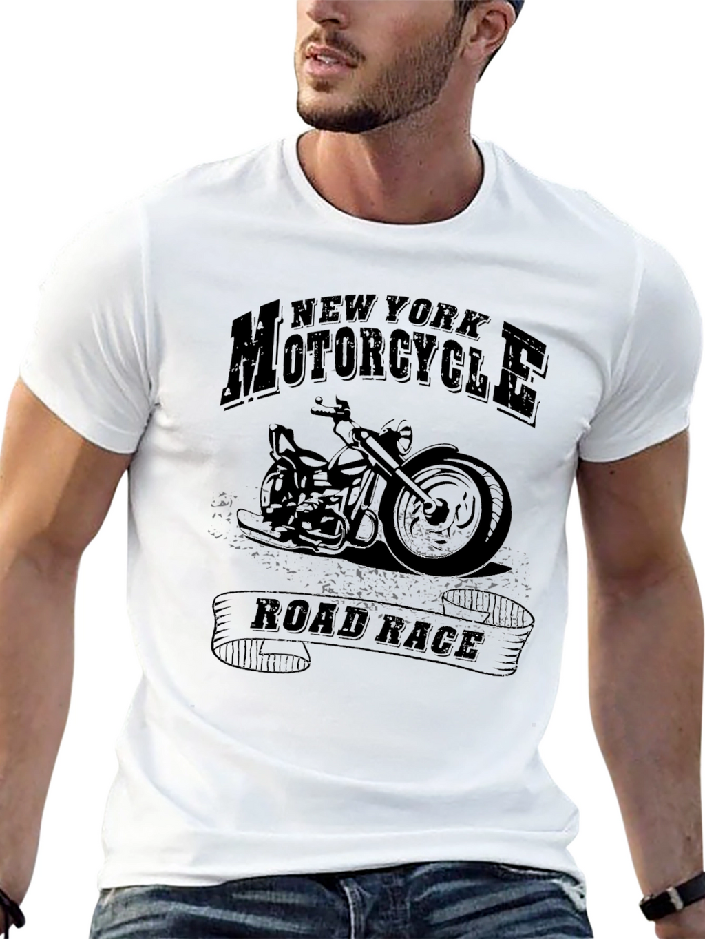 Motorcycle Road Race Graphic Tee