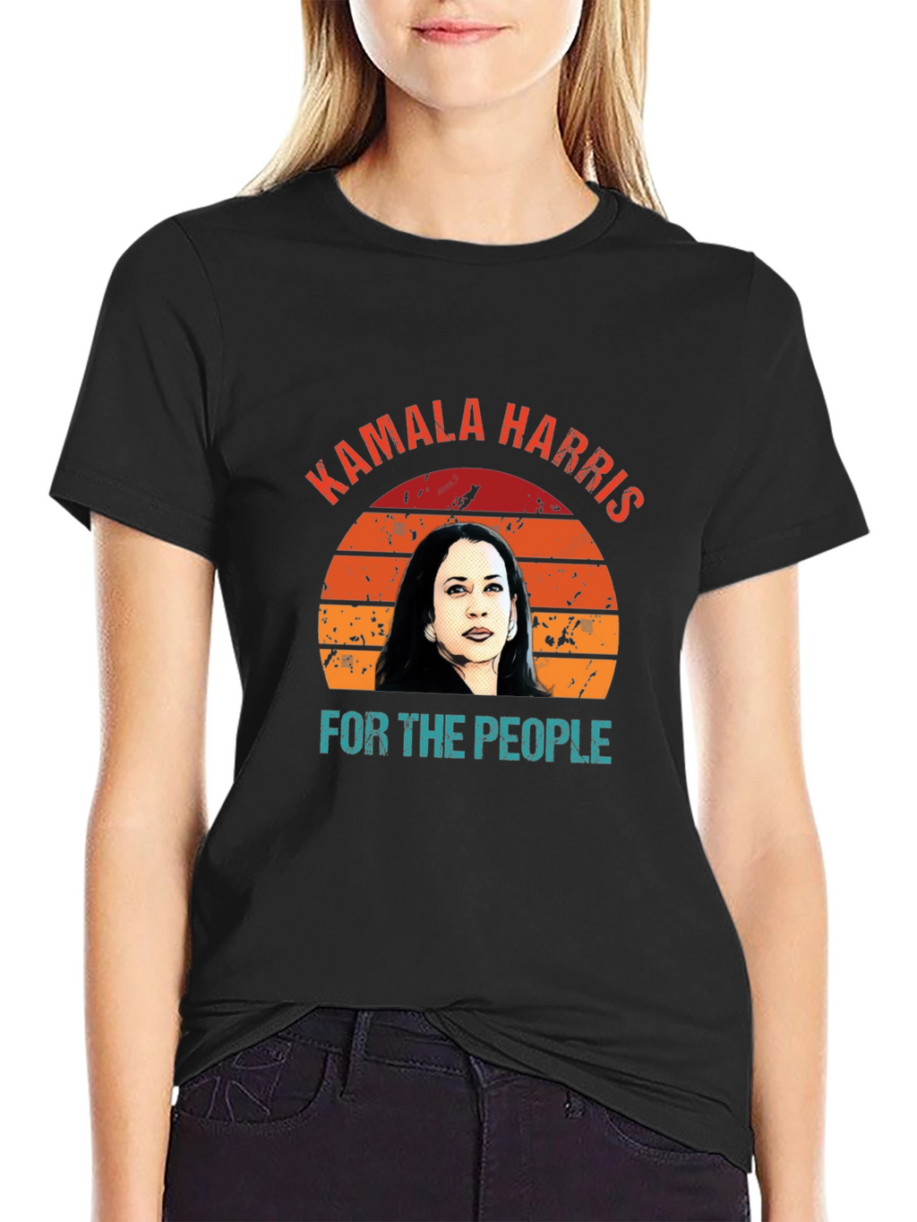 Kamala Harris For The People Retro T-Shirt