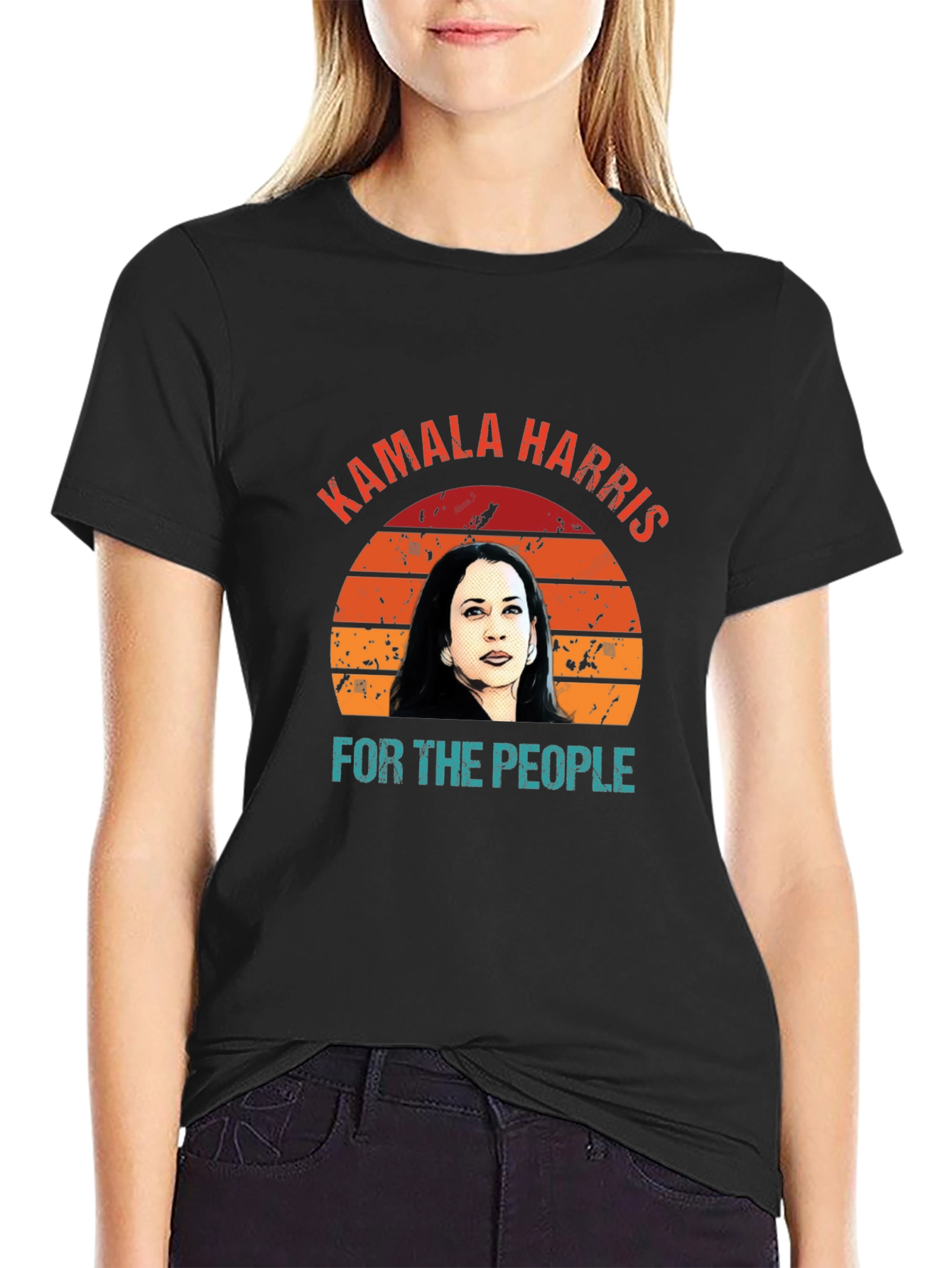 Kamala Harris For The People Retro T-Shirt