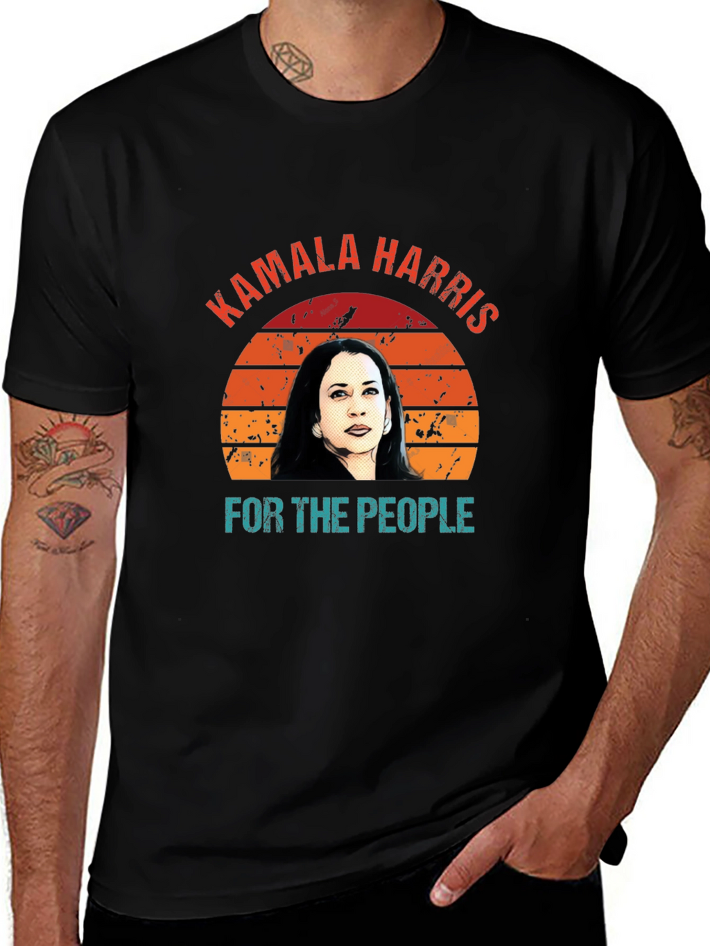 Kamala Harris For The People Retro T-Shirt