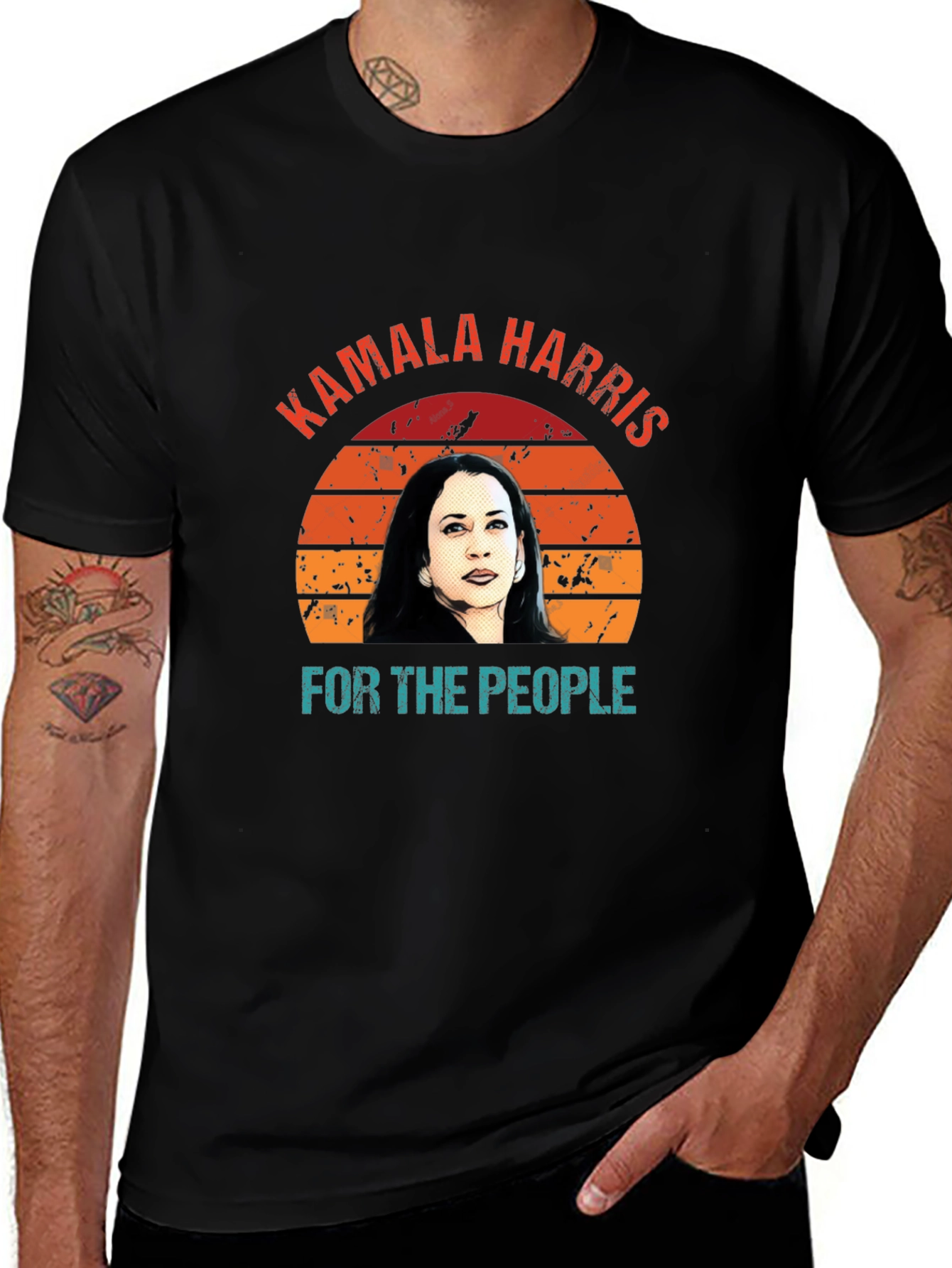 Kamala Harris For The People Retro T-Shirt