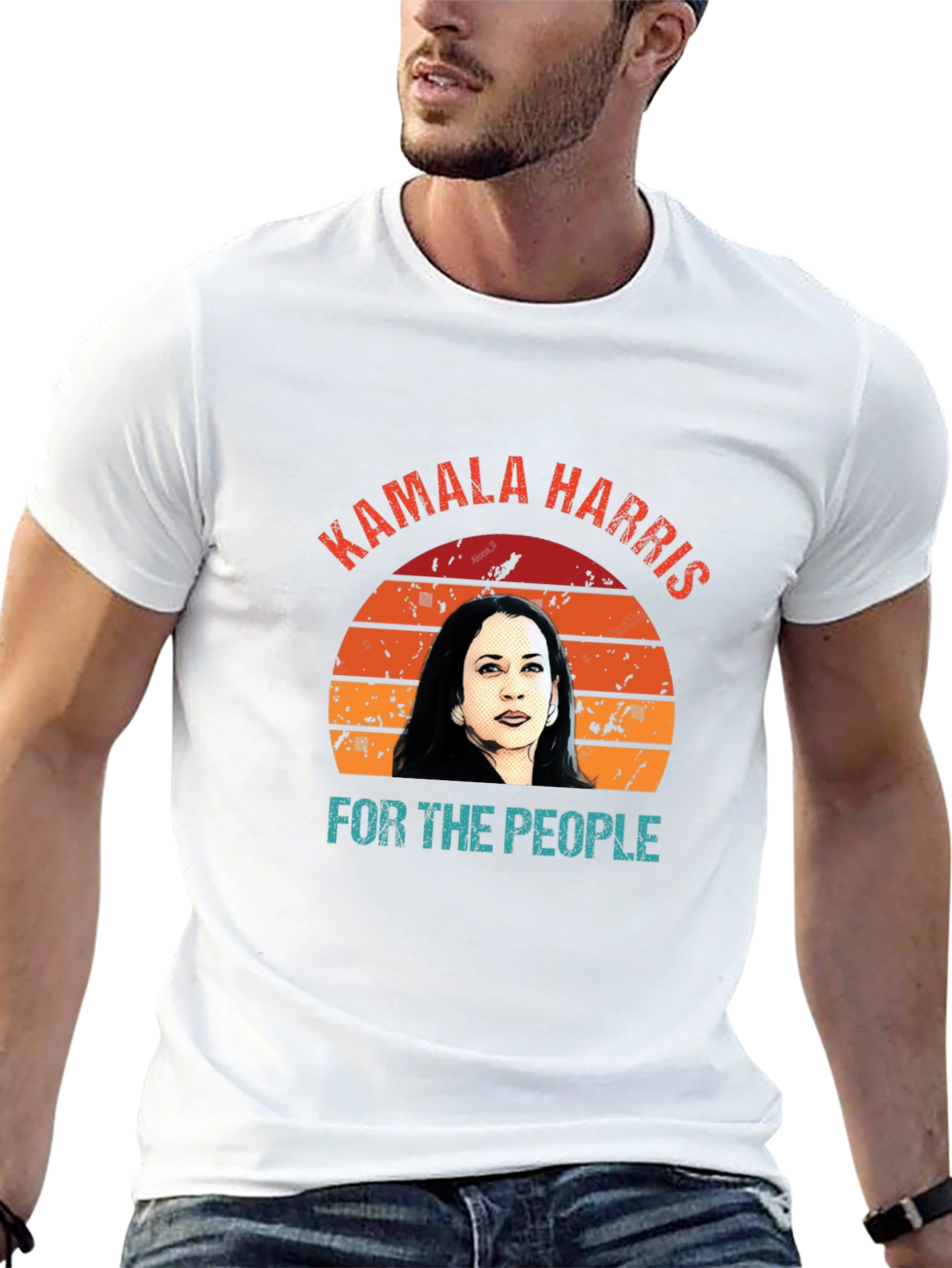 Kamala Harris For The People Retro T-Shirt