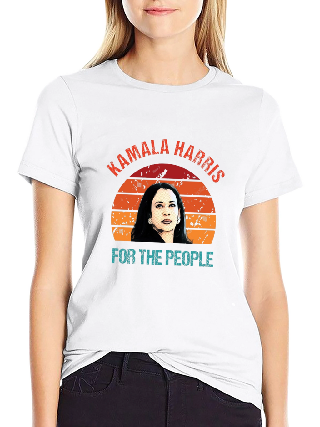 Kamala Harris For The People Retro T-Shirt
