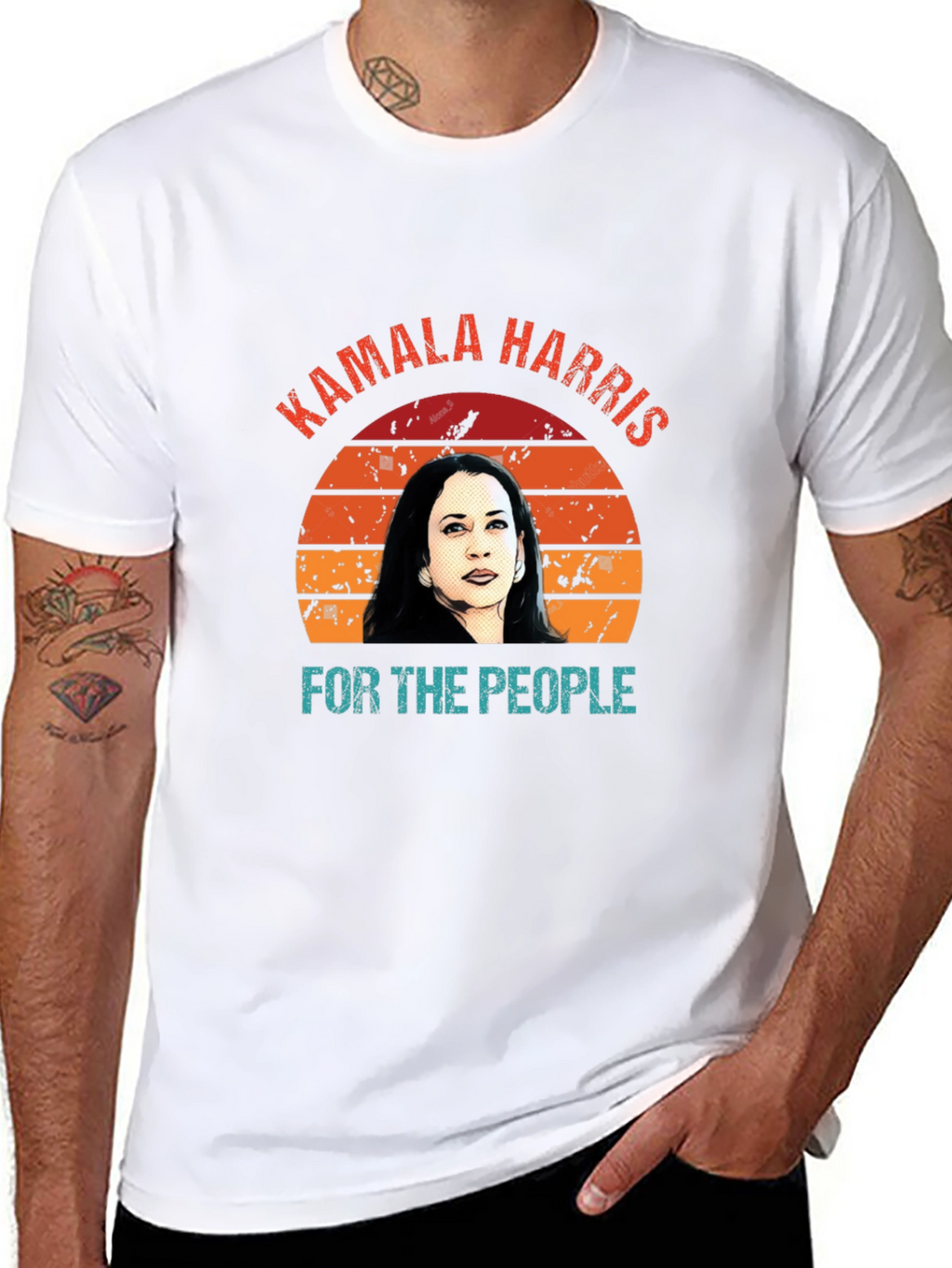 Kamala Harris For The People Retro T-Shirt