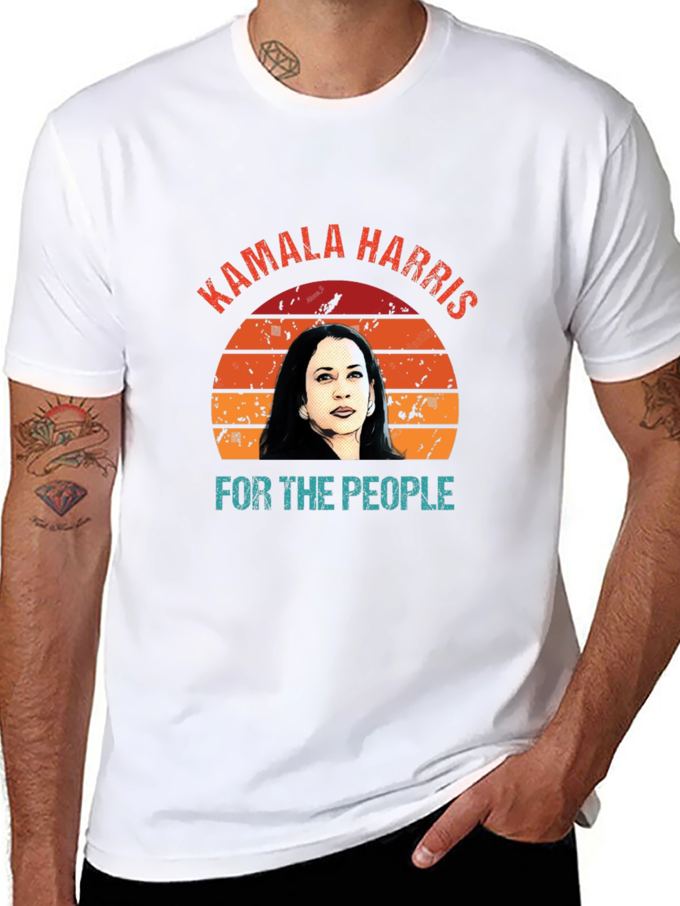 Kamala Harris For The People Retro T-Shirt
