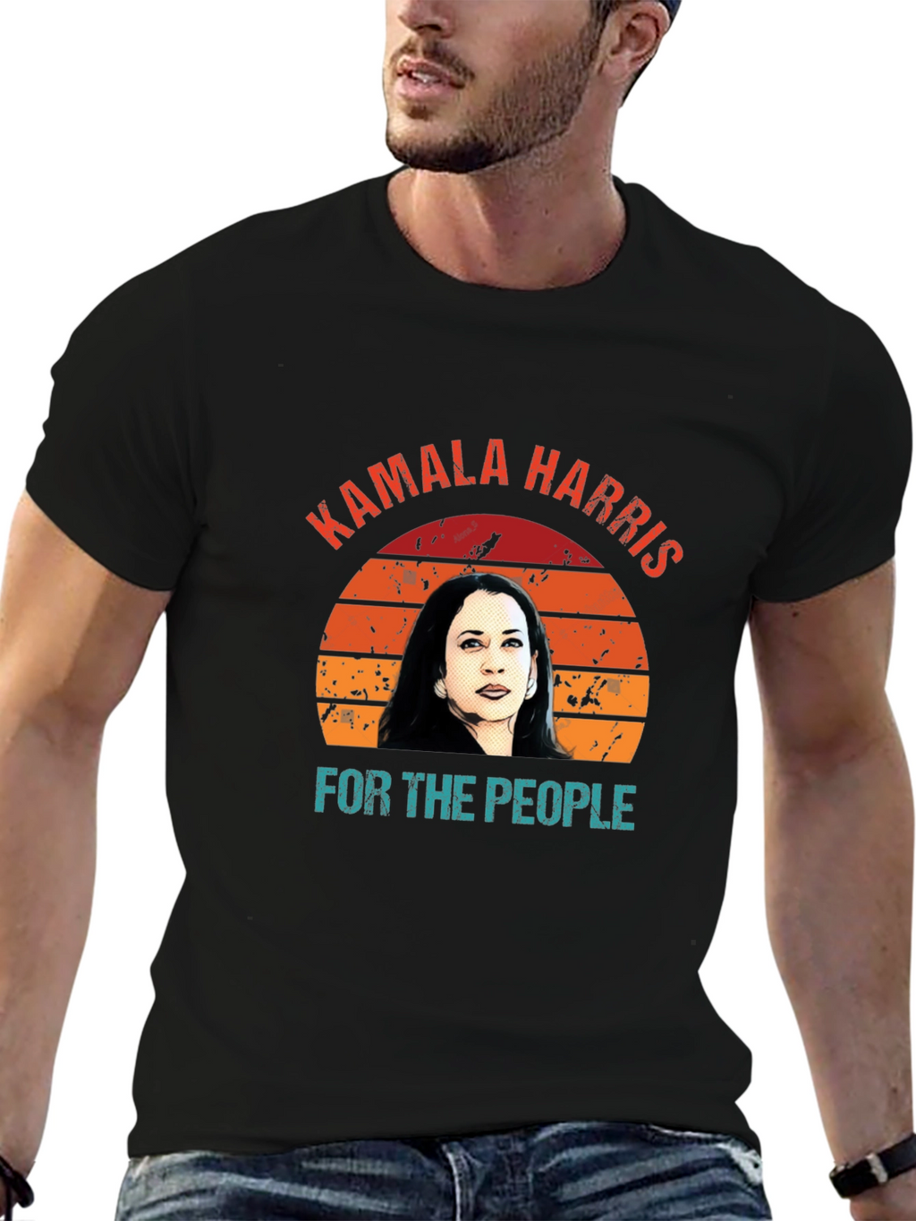 Kamala Harris For The People Retro T-Shirt