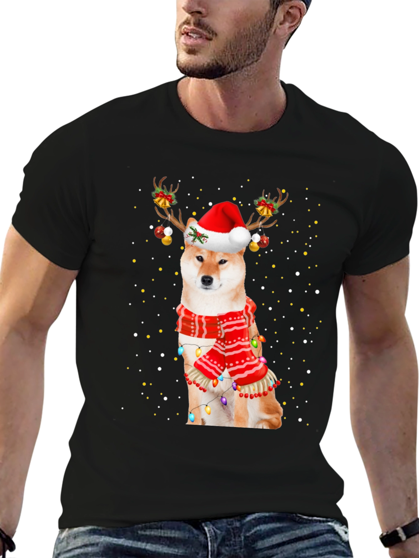 Festive Shiba Inu Christmas T-Shirt