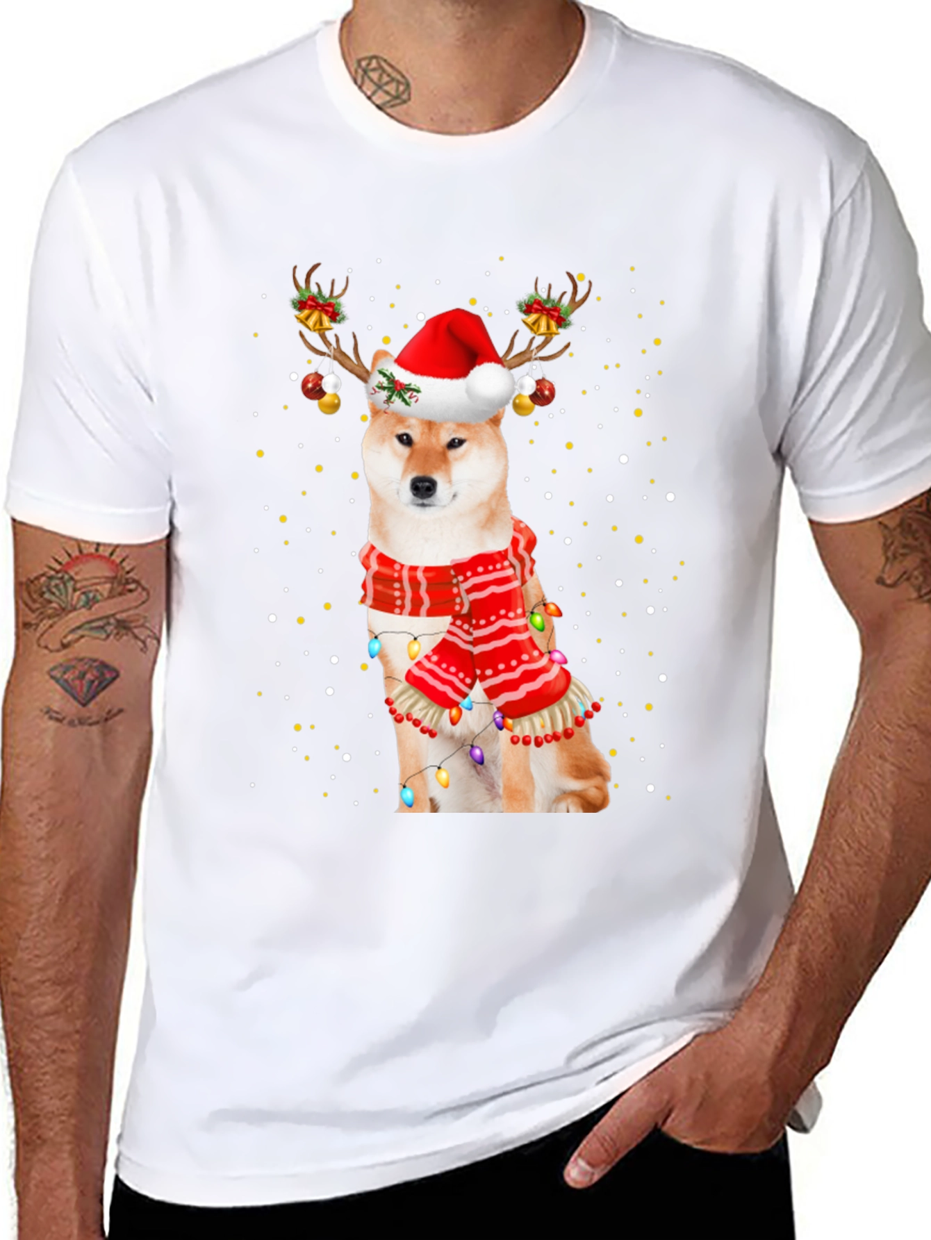 Festive Shiba Inu Christmas T-Shirt